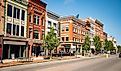 Shops in Cazenovia, New York. Image credit Ryan J Long via Shutterstock.