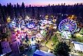 Clark County Fair, Nevada, at night.