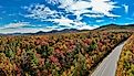 Autumn scenery along the Kancamagus Highway