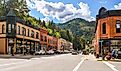 Bank Street, the main street, in Wallace, Idaho. Image credit: Kirk Fisher / Shutterstock.com.