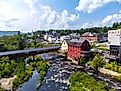Aerial view of Littleton, New Hampshire. Image credit: Eli Wilson / Shutterstock.com.