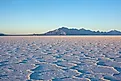Salt lake at sunset, Great Salt Lake Desert, Utah