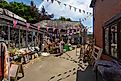  Bric-a-brac shops in Hay-on-Wye, Wales, UK. Image by Leighton Collins via Shutterstock.