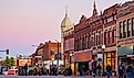 The downtown area of Guthrie with its historical buildings. Editorial credit: Kit Leong / Shutterstock.com.