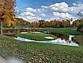Fall golf at Boulder Creek in Streetsboro, Ohio, via Shutterstock / Griff16