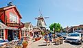 Tourists in Main Street, Solvang, California. Image credit: HannaTor / Shutterstock.com.