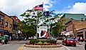 Visitors stroll in downtown South Haven, Michigan. Image credit Susan Montgomery via Shutterstock