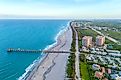 Aerial view of Juno Beach, Florida.