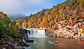 Cumberland Falls in Cumberland Falls State Resort Park, Kentucky.