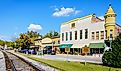 Main Street of Midway - a small town in Central Kentucky. Editorial credit: Alexey Stiop / Shutterstock.com