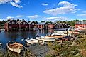 A Swedish fishing village on the Bothnian Sea. 