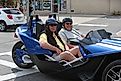 Smiling recreators at the annual Americade motorcycle rally (2017). Image: user a katz - Shutterstock