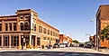The old business district on Main Street in Pawhuska, Oklahoma. Editorial credit: Roberto Galan / Shutterstock.com.