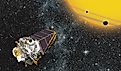 A Spacecraft Exploring the Surrounding of a Star