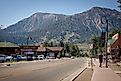 Downtown Mammoth Lakes, California. Editorial credit: bluestork / Shutterstock.com.
