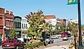 Downtown street in Anderson, South Carolina. Image credit Skywalker195, CC BY-SA 3.0, Wikimedia Commons