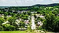 Secluded town of Hermann, Missouri. Missouri wine country.