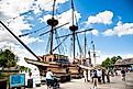 A replica of the first ship to land at jamestown. (Editorial credit: Bob Pool / Shutterstock.com)