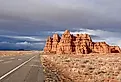 Drive through the scenic Byway 12 in Utah, USA
