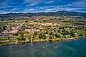 Aerial view of Garden City, Utah.