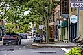 beautiful street view in Gloucester, Massachusetts