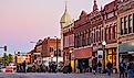 The downtown area of Guthrie with its historical buildings. Editorial credit: Kit Leong / Shutterstock.com.