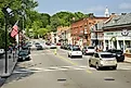 Storefronts in historic Concord, Massachusetts. Image credit Joseph Sohm via Shutterstock