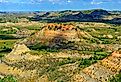 Badlands in the Little Missouri National Grassland, North Dakota.