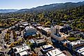 Aerial view of Ashland, Oregon 
