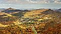 From the top of Sugar Mountain looking at Tyne Castle in Banner Elk, North Carolina. 