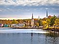 Fall colors in Mahone Bay, Nova Scotia