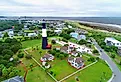 Historic Tybee Island Georgia Light Station Lighthouse in Tybee Island, Georgia. Image credit Dennis MacDonald via Shutterstock