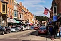 View of Main Street in historical downtown area of Galena, Illinois. Editorial credit: David S. Swierczek / Shutterstock.com.