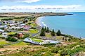 Aerial view of Stanley, Tasmania, Australia.