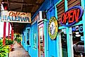 Colorful stores in small town Haleiwa. Image credit Christian Mueller via Shutterstock.