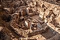 Model of an ancient city.