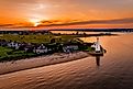 Summer sunset in Old Saybrook along the Connecticut River (By Gregory on Adobe Stock)