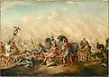The Roman defeat at the Battle of Cannae.
