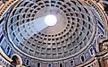 Pantheon in Rome, made with Roman concrete.