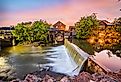 Pigeon Forge, Tennessee Old Mill at sunrise.