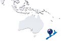 New Zealand is located approximately 1500 km east of Australia.