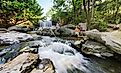 Tanyard Creek Waterfall near Bella Vista, Arkansas. Image credit: Natalieshort via Wikimedia Commons. 