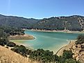 Vaca Mountains and Lake Berryessa.