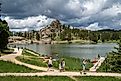  Families enjoy a summer day on Sylvan Lake in Custer State Park in Custer, South Dakota. Image credit melissamn via Shutterstock