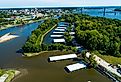Overlooking the Mississippi River and Quincy, Illinois.