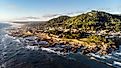 The beautiful coastline of Yachats, Oregon.