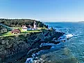 West Quoddy Head, in Quoddy Head State Park, Lubec, Maine.