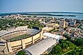 The college town of Madison, Wisconsin. 