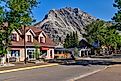 Waterton, Alberta - July 9, 2021: Views of the main street in Waterton Alberta