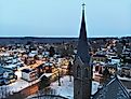 Small Town in Quebec in Winter. Brendan Riley via Shutterstock